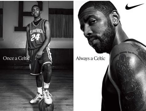 Kyrie Irving billboard - a Celtic from high school to the pros