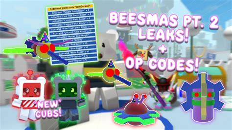 BEESMAS PART2 LEAKS + CODES - YouTube