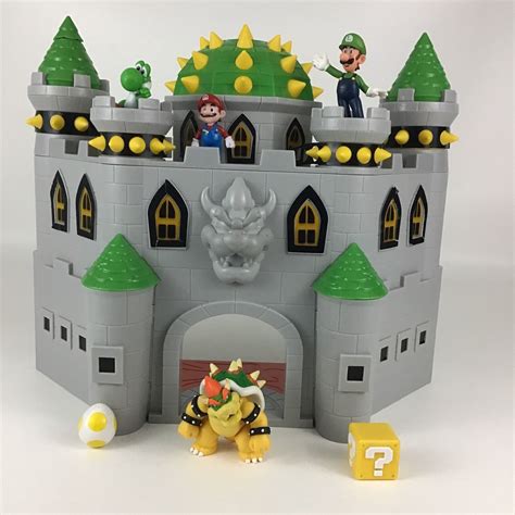 Super Mario Bros Bowser Deluxe Castle Playset Figures Nintendo 2019 ...