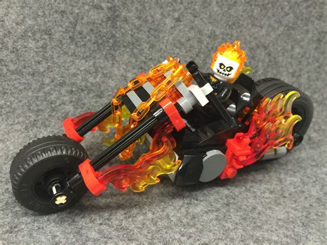 Redesigned the Ghost Rider Bike (using only the parts in the set) : r/lego