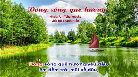 Karaoke DÒNG SÔNG QUÊ HƯƠNG (Bài hát cổ nước Pháp -Tchaikovsky): CĐ4 - SGK Âm nhạc 9 Cánh diều ...