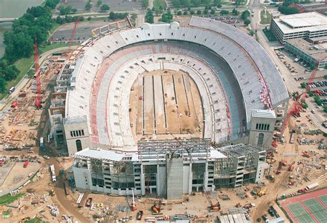 Aerial photos of Ohio Stadium in Columbus, home of Buckeye football