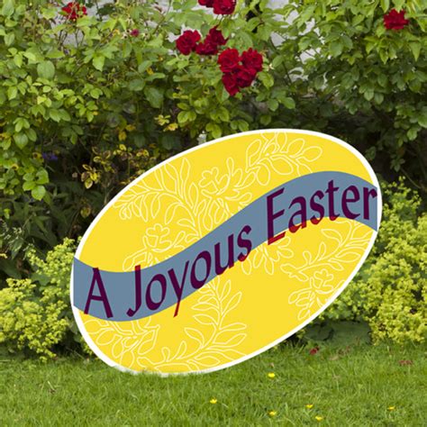 Joyous Easter Yard Sign | Outdoor Nativity Store
