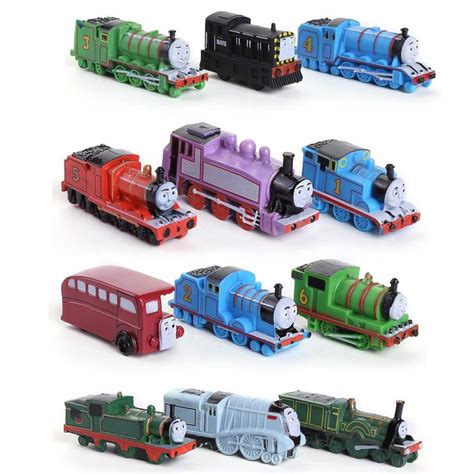 Free shipping Thomas and his friends toy mini train 12pcs/ set ...