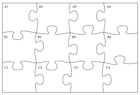 Puzzle Piece Printable Template