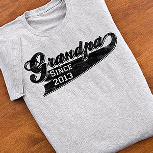 Personalized Grandpa Shirts & Apparel - Grandpa Since - Men's Gifts