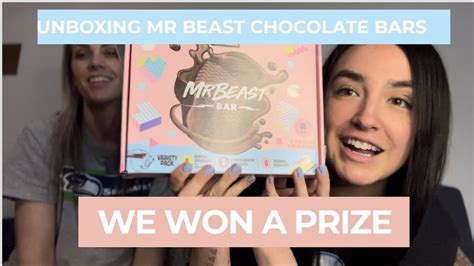 UNBOXING MR BEAST CHOCOLATE BARS (WE WON A PRIZE) #FIRSTFEAST - YouTube