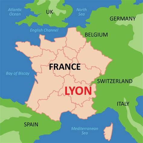 Lyon Map 165153 Vector Art at Vecteezy