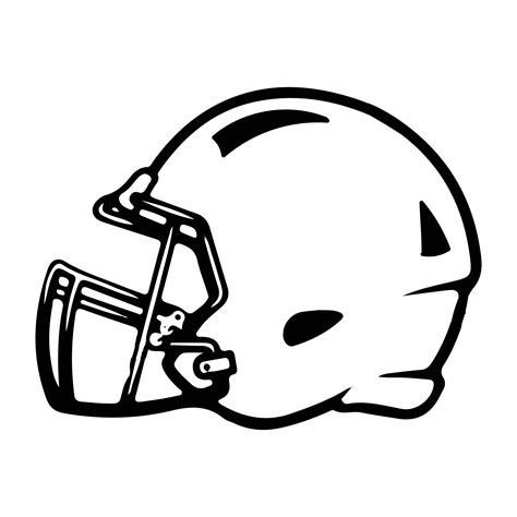 Printable Football Helmet Template