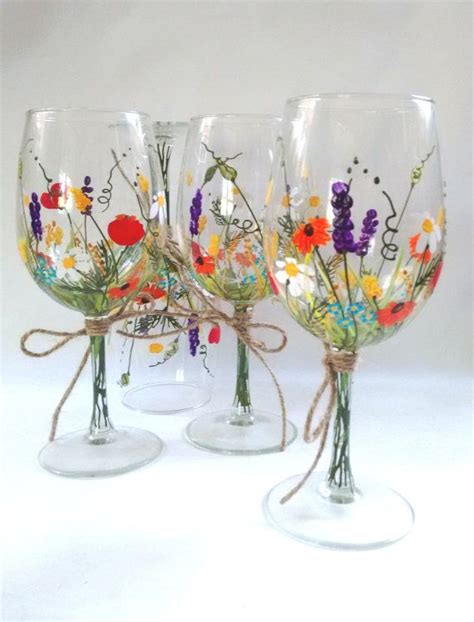 Easy Designs To Paint On Wine Glasses