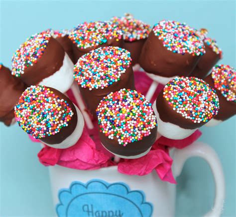 Chocolate Covered Marshmallow Pops Bouquet