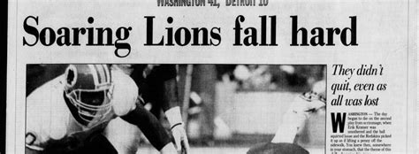 The last time the Detroit Lions were in the NFC championship game it ...