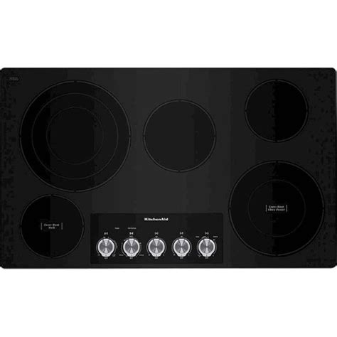 KitchenAid - 36" Built-In Electric Cooktop - Stainless steel ...