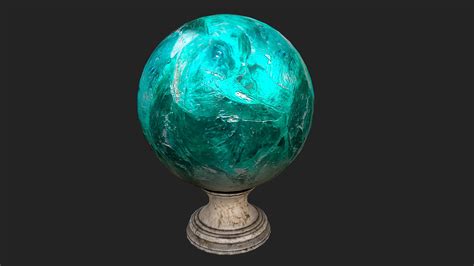 Fortune teller crystal Apatite ball 3D model - TurboSquid 1839173