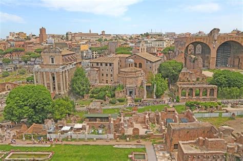 Ancient Roman Forum Ruins in Rome Stock Image - Image of government, palace: 251507099