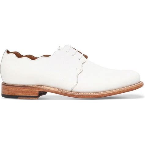 GRENSON Dulcie leather Oxford shoes | Leather oxford shoes, Leather oxfords, White oxford shoes