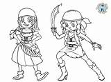 Female Pirate Coloring Pages sketch template