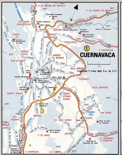 Large Cuernavaca Maps for Free Download and Print | High-Resolution and Detailed Maps