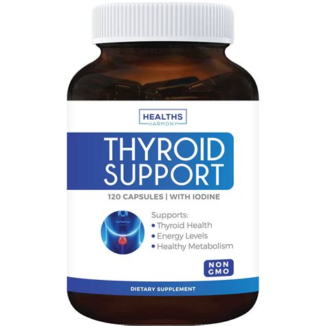 Healths Harmony Thyroid Support Supplement - 120 Capsules (Non-GMO ...