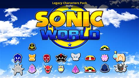 Legacy Characters Pack [Sonic World DX] [Mods]