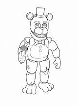 Freddy Withered Sosteniendo Un Micrófono Para Colorear Imprimir E  sketch template