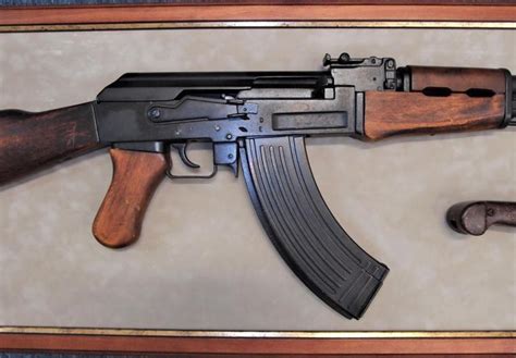 Sold Price: Mounted Soviet Union Replica AK-47 Sub – Machine Gun with ...