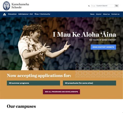 KSBE.edu gets new look | Kamehameha Schools