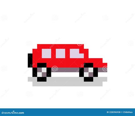 Pixel Car Images for Game 8 Bit Stock Vector - Illustration of animation, console: 228396938