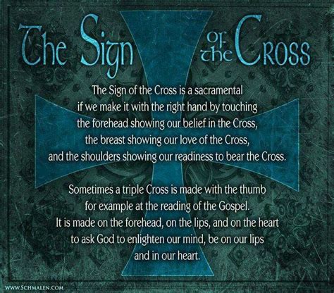 The sign of the cross | My Catholic Faith | Sign of the cross, Catholic ...