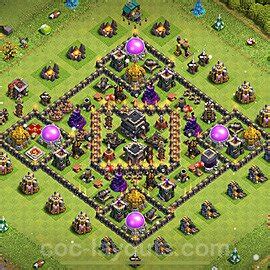 Town Hall 9 Hybrid Base