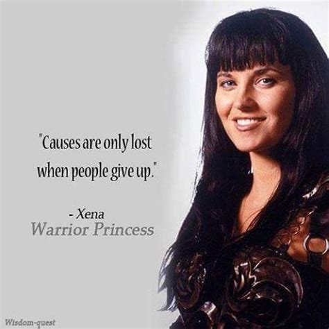 Xarah - Swiss Xena Fan on Instagram: “"Causes are only lost when people give up." Xena Warrior ...