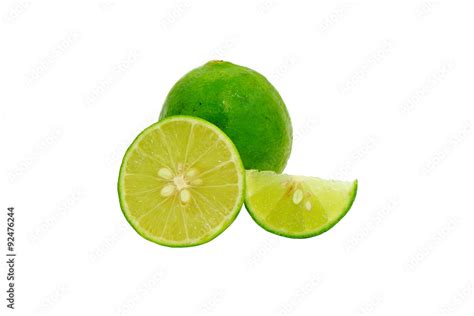 Lime fruit isolated on white background. Stock Photo | Adobe Stock