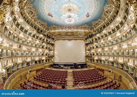 VENICE - APRIL 7, 2014: Interior of La Fenice Theatre. Teatro La ...