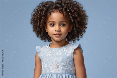 Professional Photoshoot with Black Kid Girl, Curly Hair Girl, Black ...