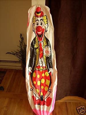 Rare Bobo the clown punching bop bag vintage 1960's | #45997534