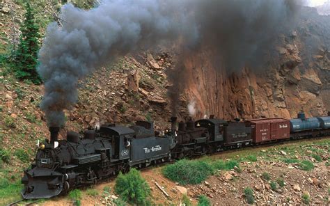 train, Steam Locomotive, Cliff, Freight Train Wallpapers HD / Desktop ...