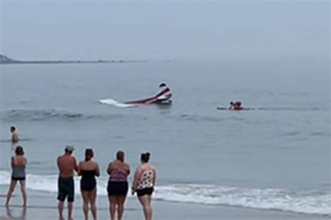 Pilot rescued off New Hampshire beach after plane crashes in ocean