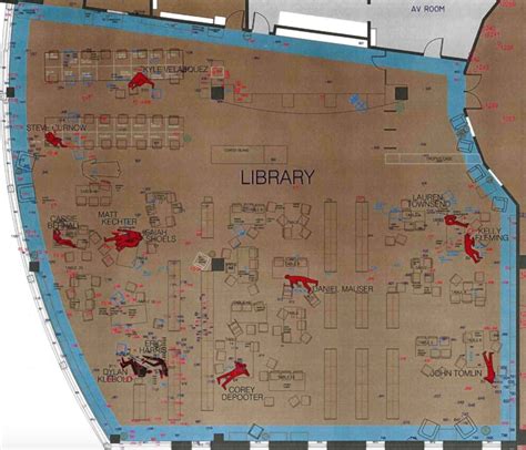 Body map of the library from the Columbine... - Rachel Joy Scott