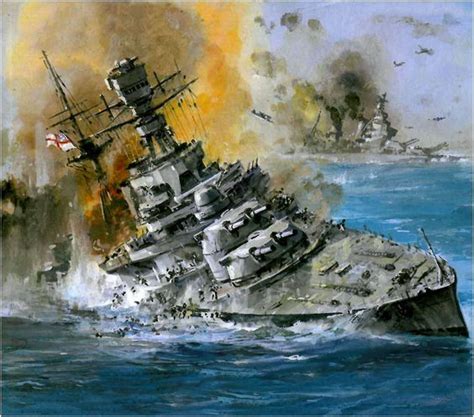 Hms Prince of Wales and Repulse sinking | Battleship, Royal navy ships, Navy ships