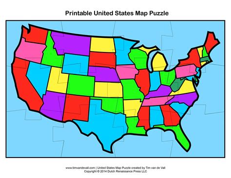 Printable Map Puzzle - Printable Word Searches