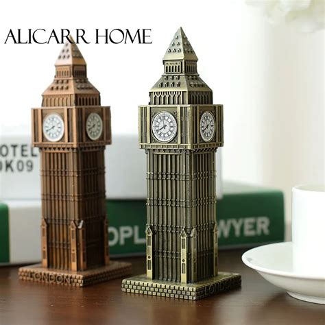 British tourist souvenirs London landmark Big Ben classic decoration metal alloy material model ...