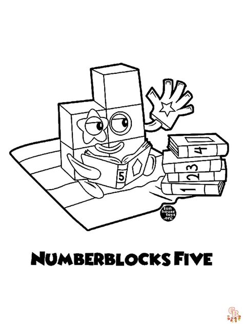 Numberblocks Coloring Pages Easy Fun for kids - GBcoloring