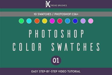 Photoshop Color Swatches #1 | Photoshop, Color swatches, Color photoshop