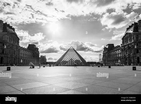 Louvre Museum Pyramid in Paris - France Stock Photo - Alamy