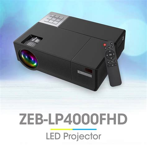 Buy ZEBRONICS PROJECTOR LP4000 FHD From Nikshan Online | No Cost EMI Available