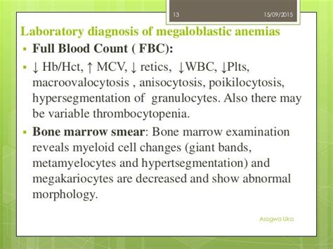 Megaloblastic anemia