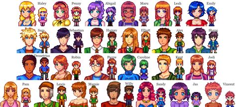 Stardew Valley Sprite Png Stardew Valley Characters Mod Transparent | Sexiz Pix