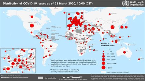 COVID-19 World Map: 332,930 Confirmed Cases; 186 Countries; 14,510 Deaths