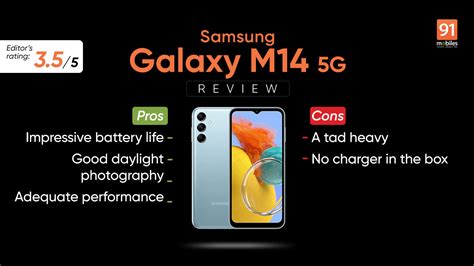 Samsung Galaxy M14 Review - Pros and cons, Verdict | 91Mobiles - TechiAzi