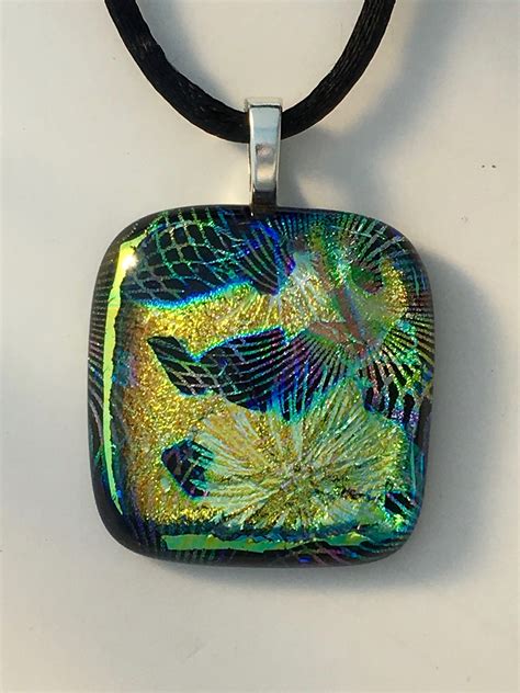 Dichroic Glass Jewelry Samples- Melissa McCann Glass Art